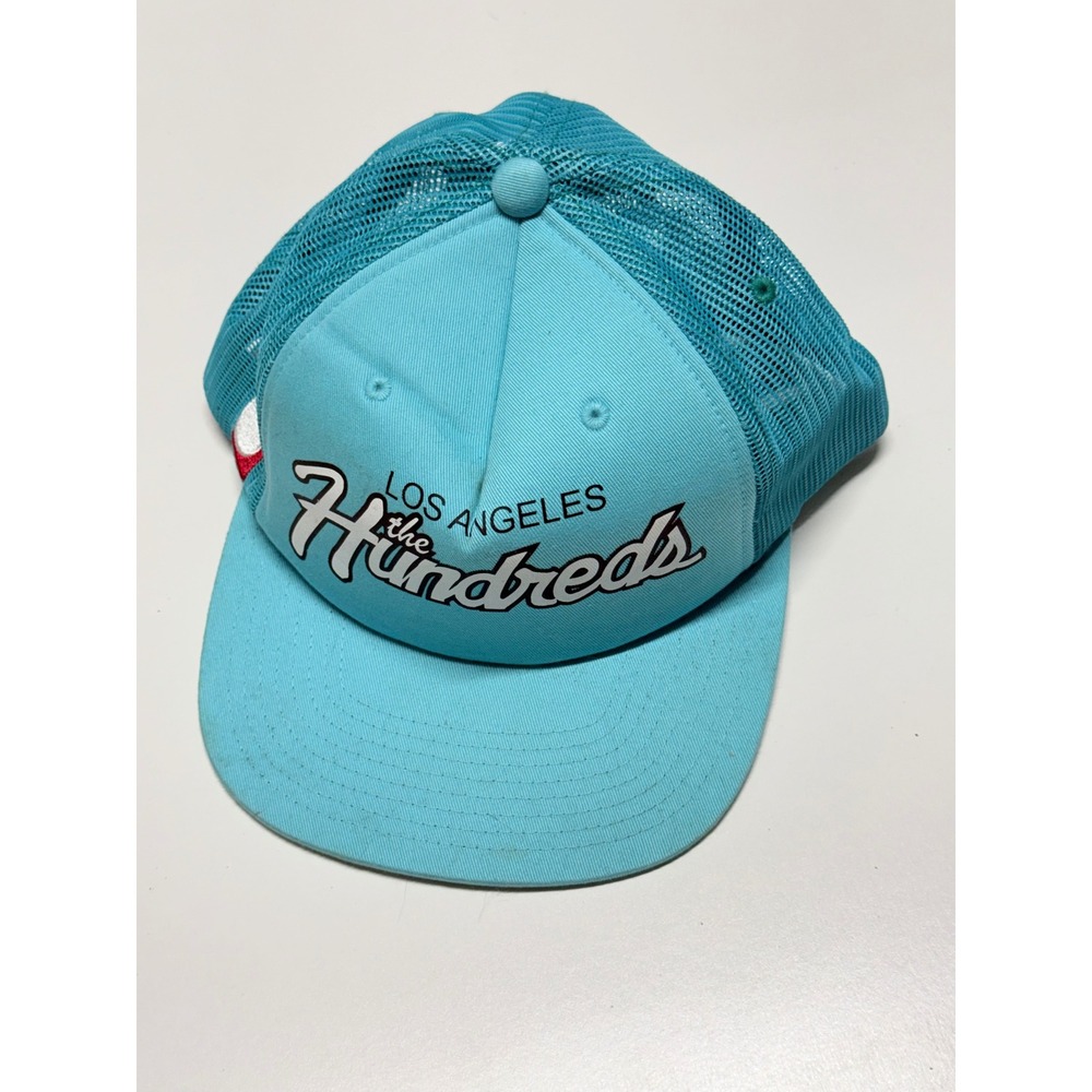 The Hundreds Los Angeles Trucker Hat Light Blue Mesh Snapback Cap Mens OSFM